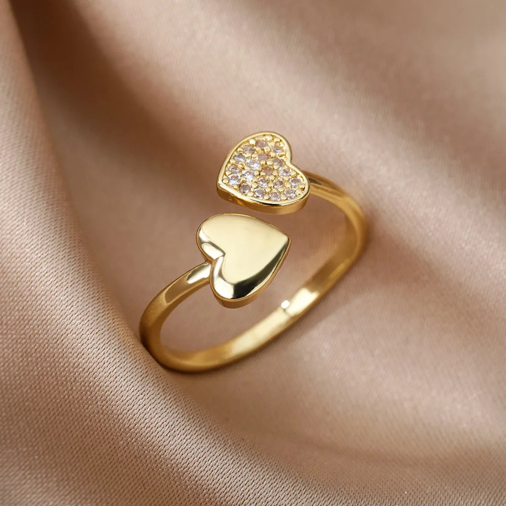 Zircon Heartband Ring