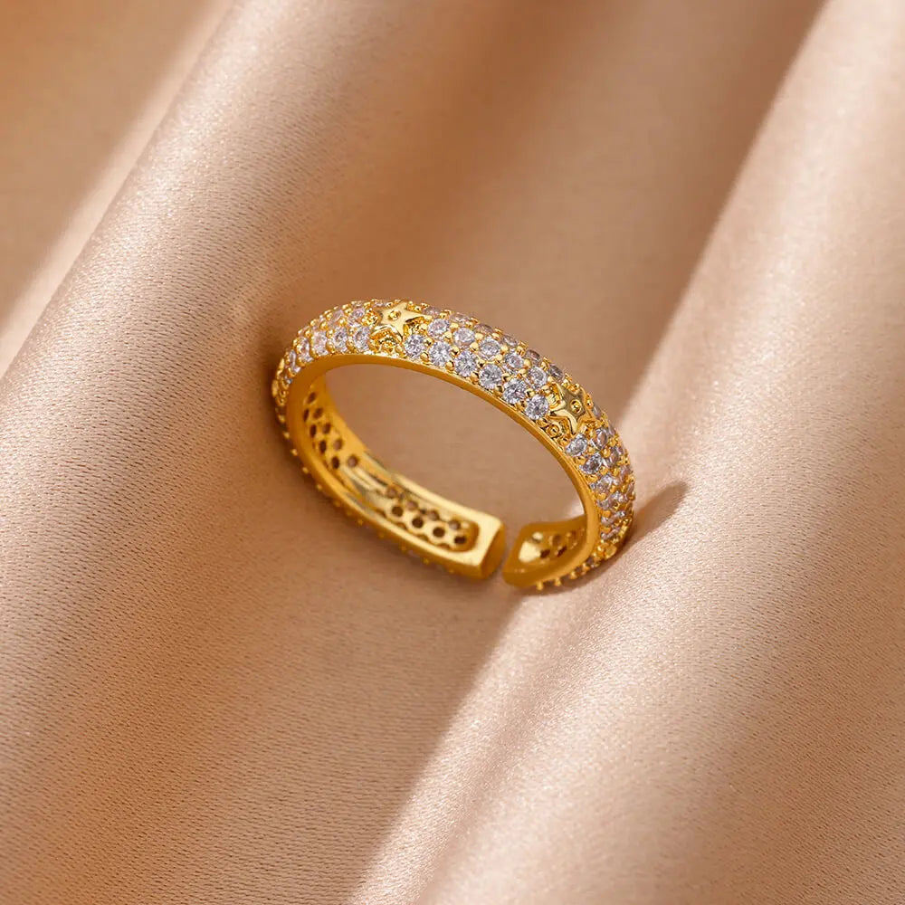 Zircon Heartband Ring