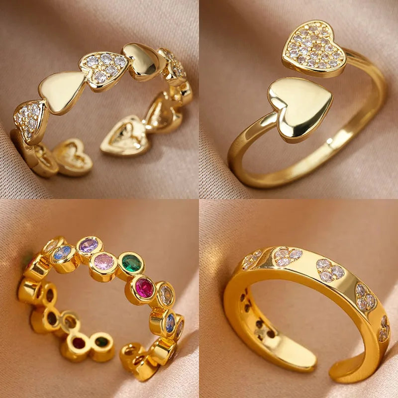 Zircon Heartband Ring