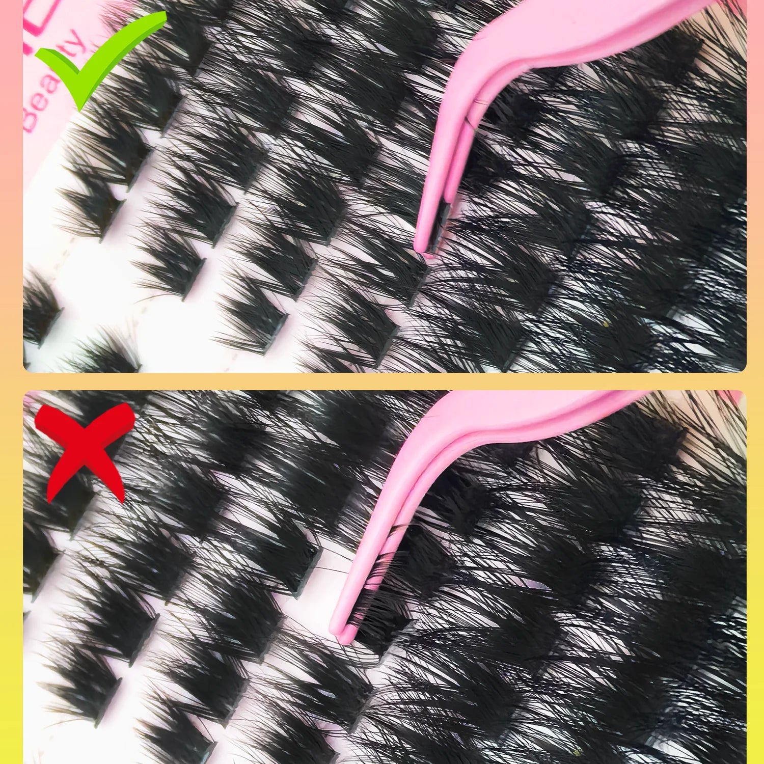 Soft Natural Lash Cluster Extensions Kit