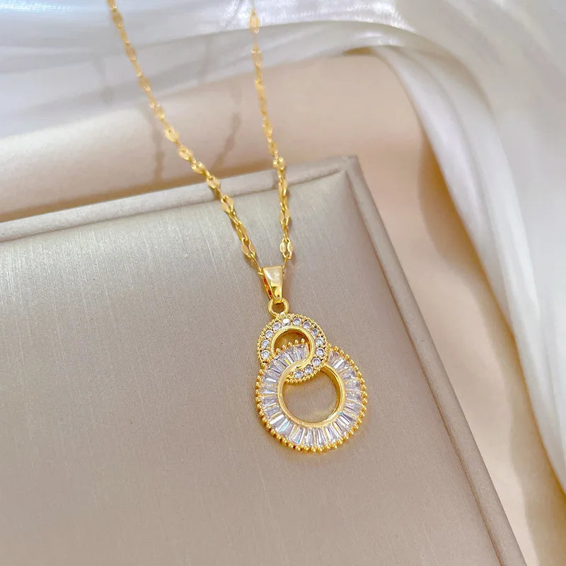 Golden Heart Shine Necklace