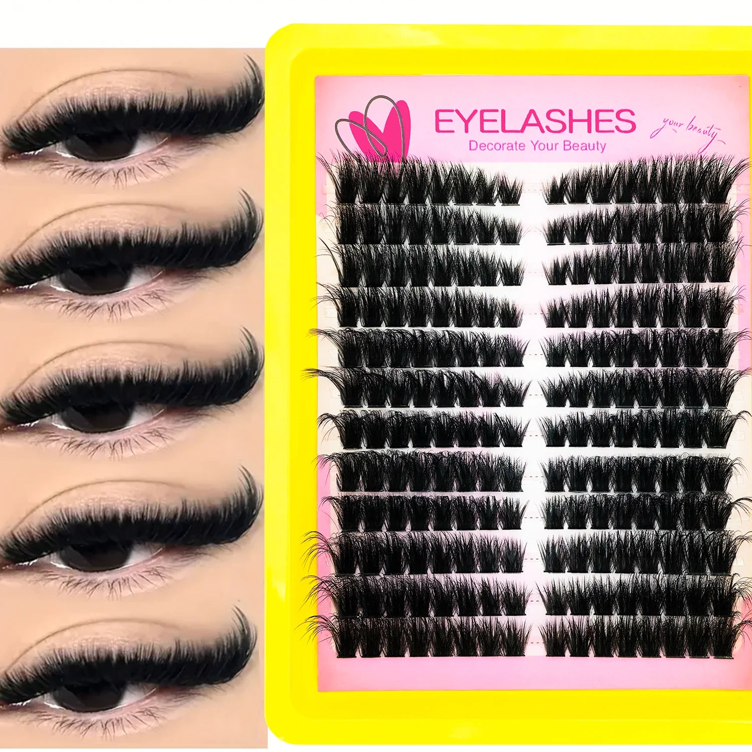 Soft Natural Lash Cluster Extensions Kit