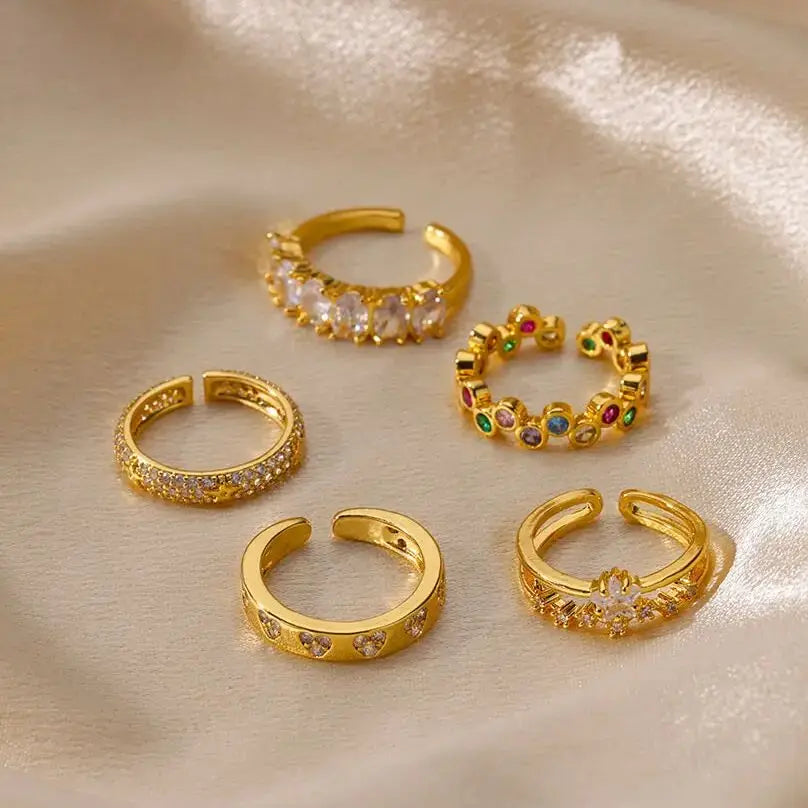 Zircon Heartband Ring
