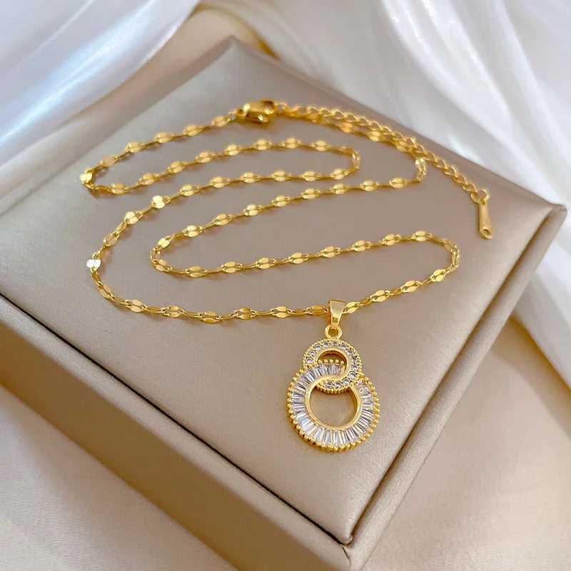 Golden Heart Shine Necklace