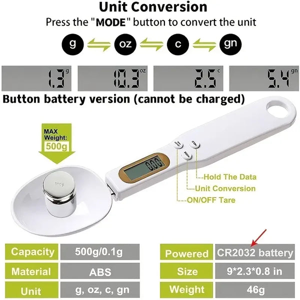Precision Mini Spoon Scale