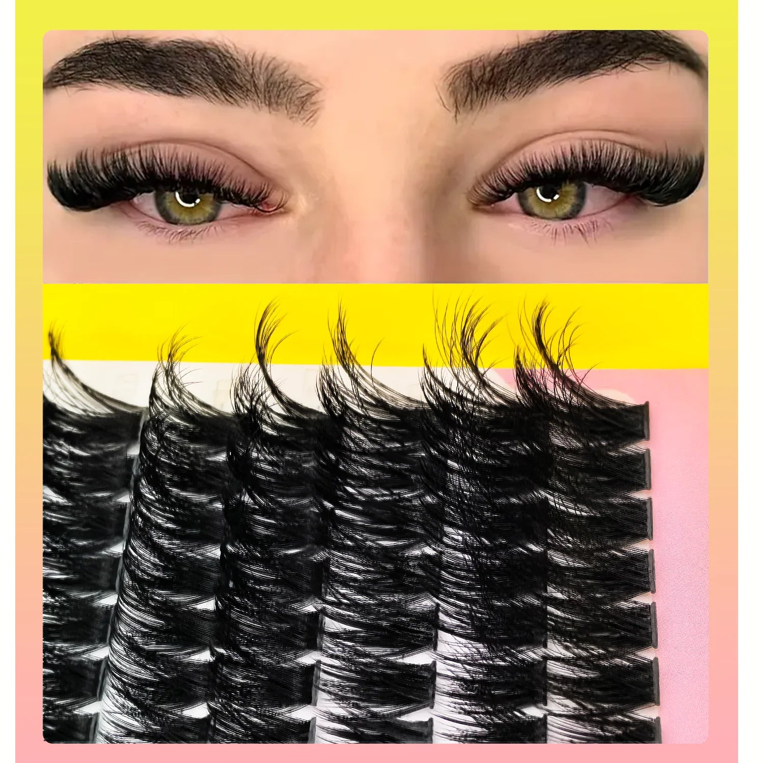 Soft Natural Lash Cluster Extensions Kit